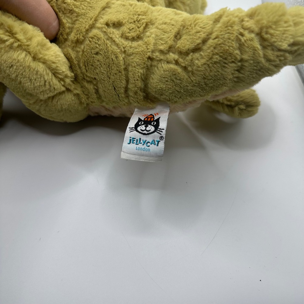 Jellycat London Logan Green Textured Lizard Plush Retired Stuffed Toy large - Picture 3 of 6
